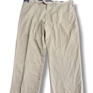 Roundtree & Yorke Travel Smart Mens Khaki Pants 44x28 Classic Fit Big‎ Man